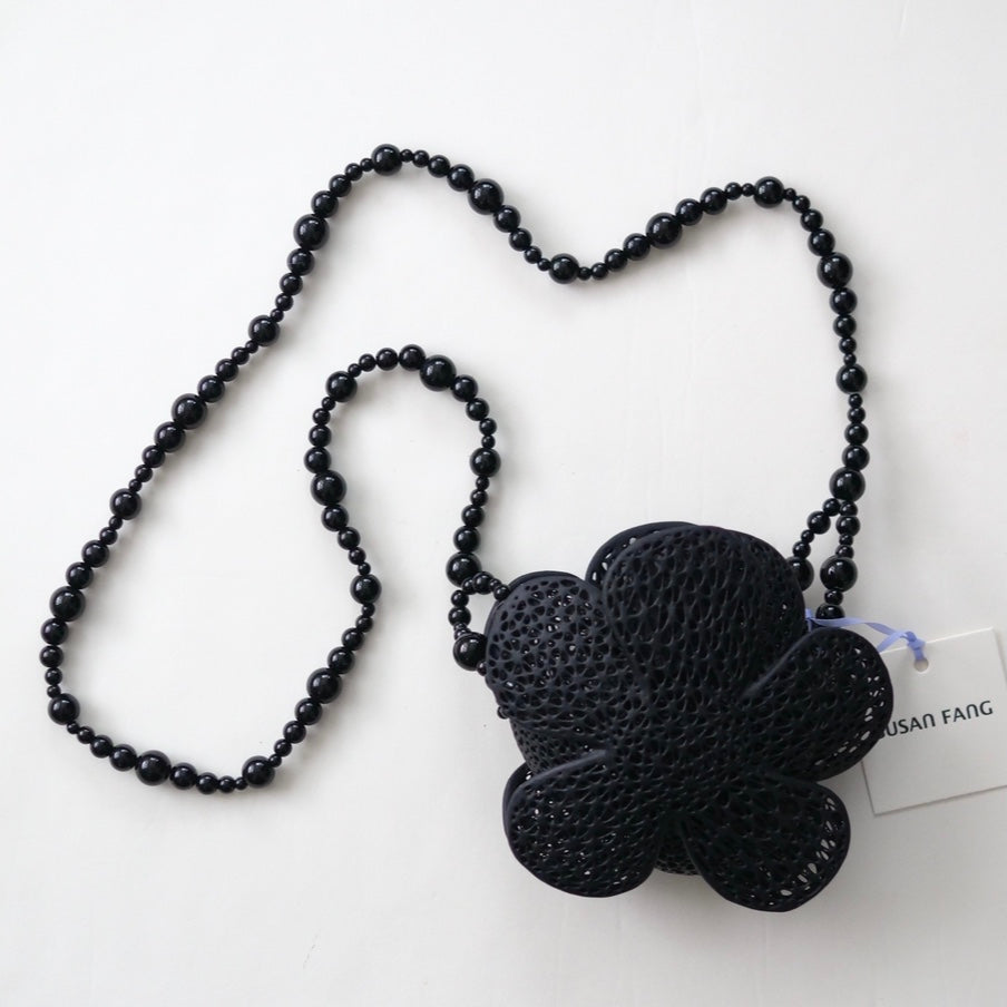 【SALE】SUSAN FANG　3D PRINTED FLOWER BAG /BLACK MAT
