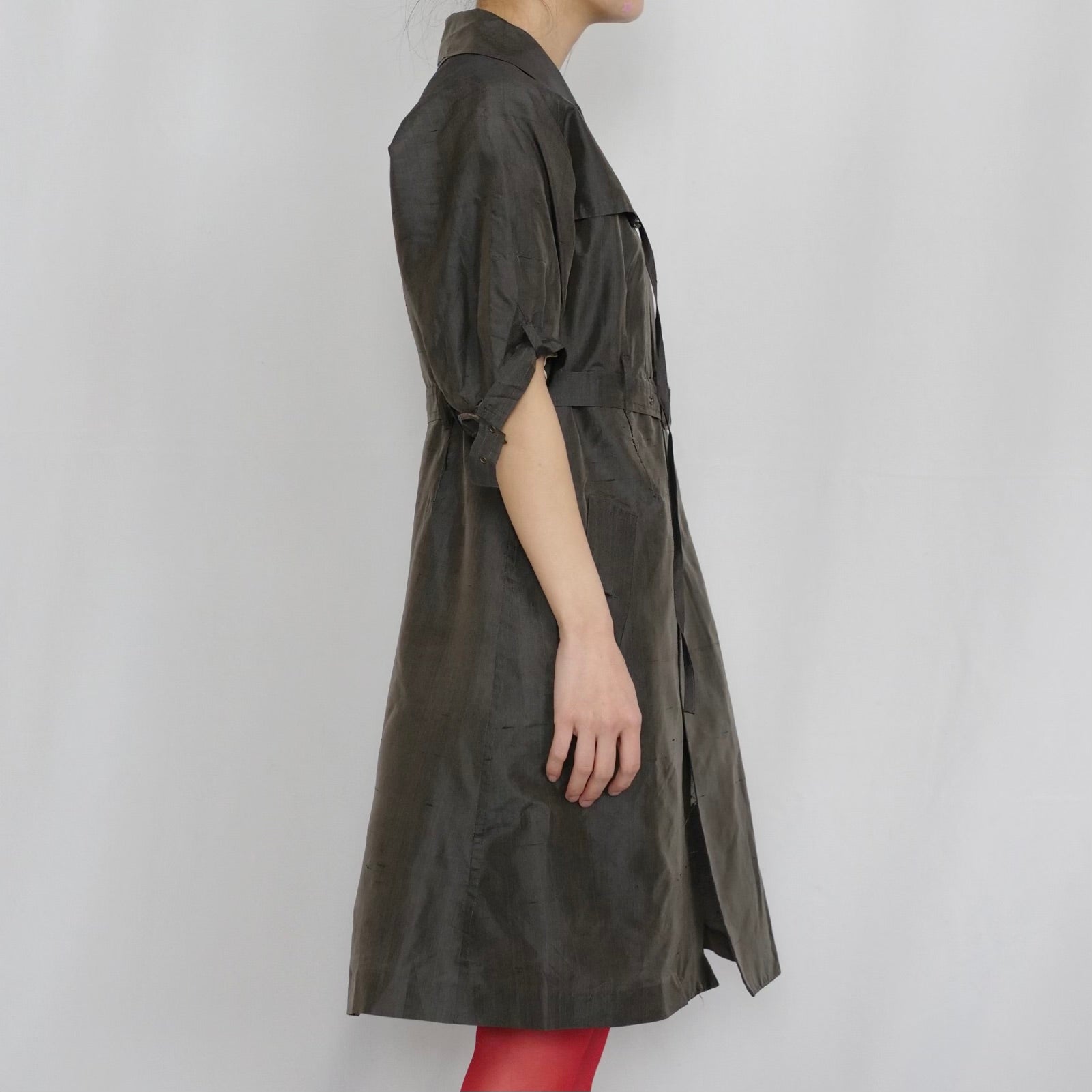 【3/31まで30%OFF】[OLD&VINTAGE] HAUTE　シルクドレスコート