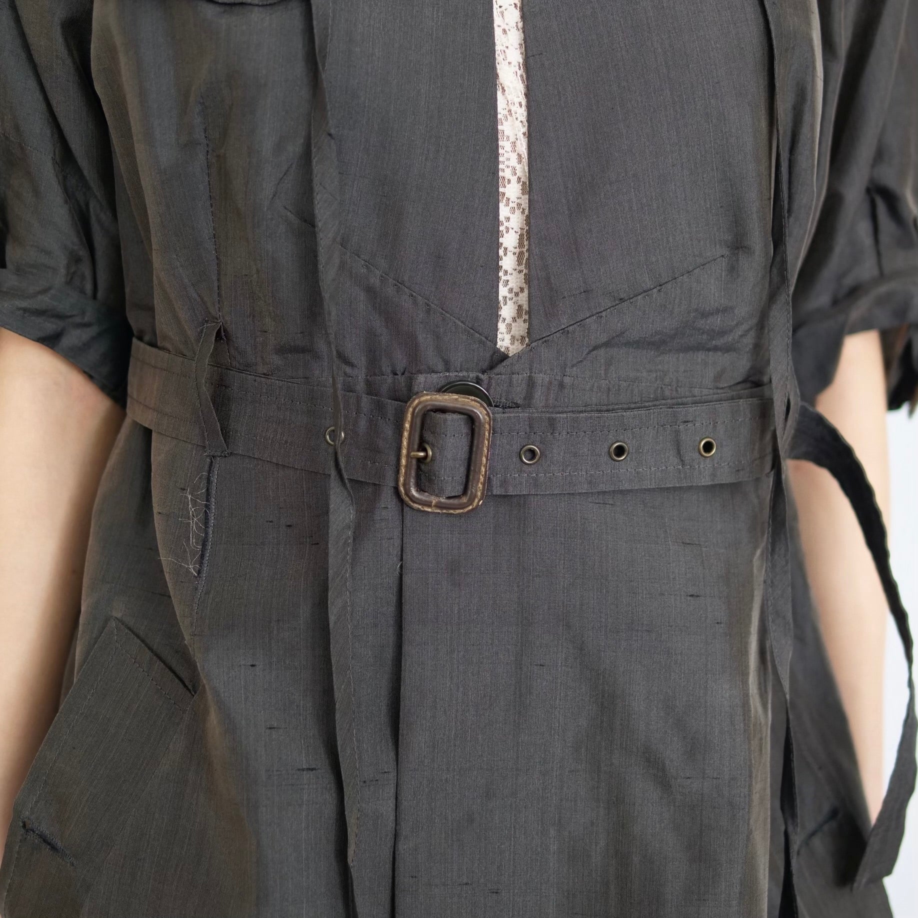 【3/31まで30%OFF】[OLD&VINTAGE] HAUTE　シルクドレスコート