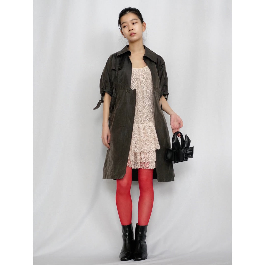 【3/31まで30%OFF】[OLD&VINTAGE] HAUTE　シルクドレスコート