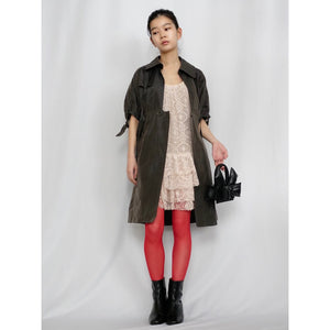 【3/31まで30%OFF】[OLD&VINTAGE] HAUTE　シルクドレスコート