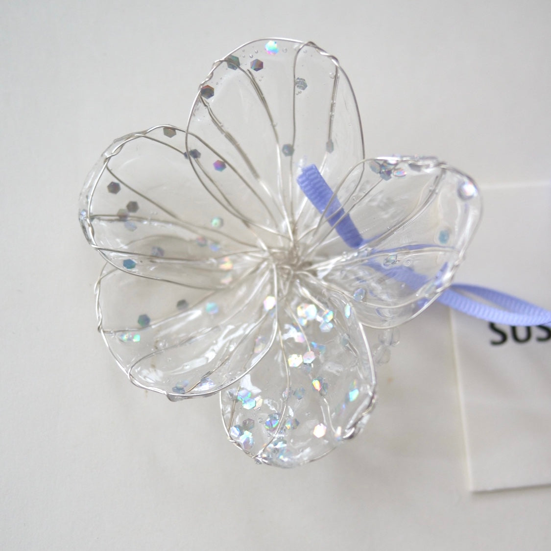 SUSAN FANG　RESIN FLOWER CLEAR RING / CLEAR