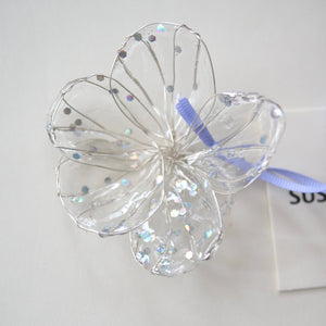 SUSAN FANG　RESIN FLOWER CLEAR RING / CLEAR