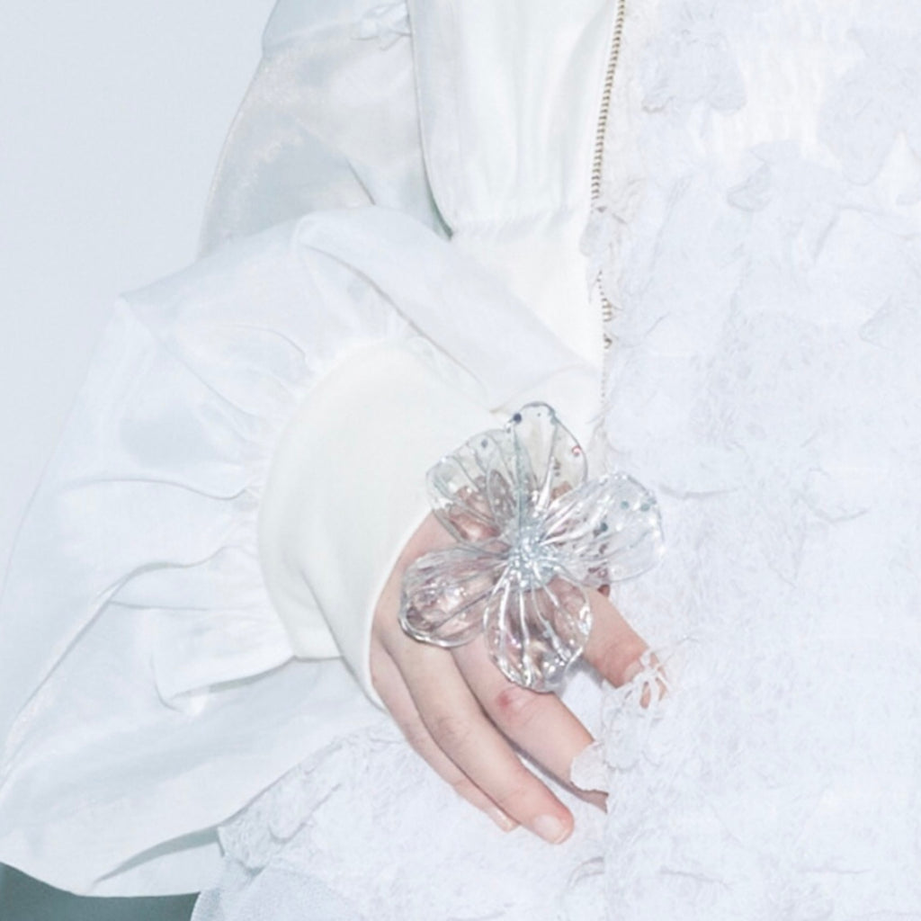 SUSAN FANG　RESIN FLOWER CLEAR RING / CLEAR