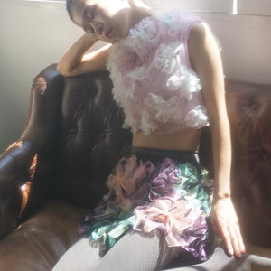 SUSAN FANG　SHIRRED FLOWER TOP