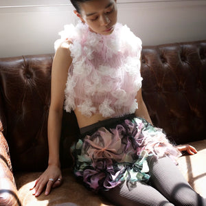 SUSAN FANG　SHIRRED FLOWER TOP