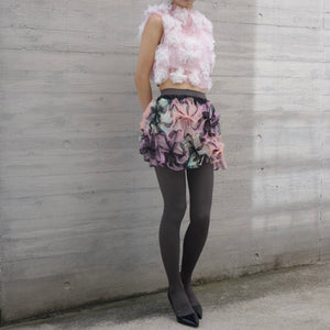 SUSAN FANG　SHIRRED FLOWER TOP