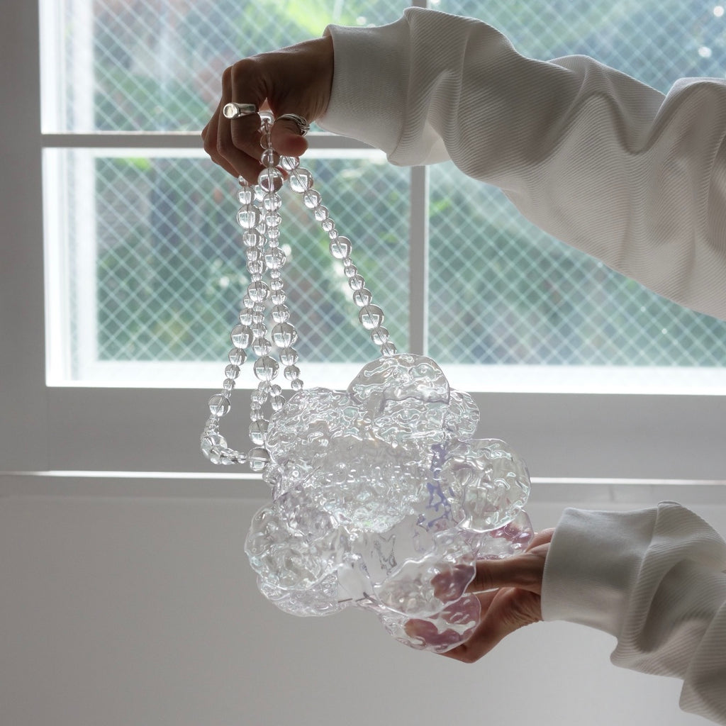 【SALE】SUSAN FANG　3D PRINTED FLOWER BAG / IRIDESCENT