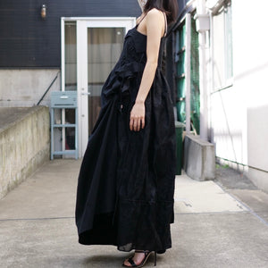 RIV NOBUHIKO ATOM FEATHER DRESS / BLACK