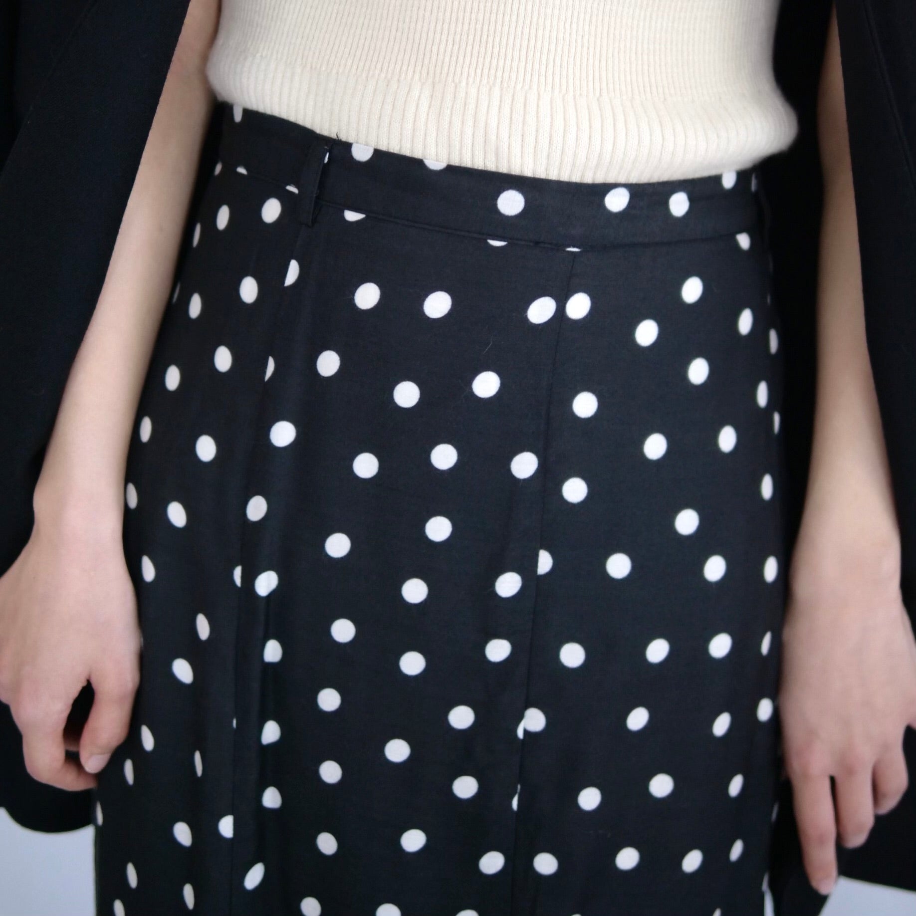 [OLD&VINTAGE] RIXO LONDON ドットプリントスカート
