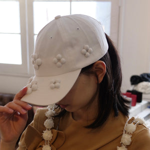 【予約商品】RIV NOBUHIKO CLINCH FLOWER CAP / WHITE