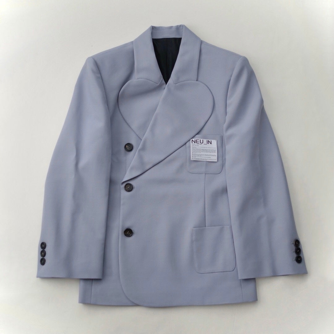 【SALE】NEU_IN 　HEART LAPEL OVERSIZED JACKET