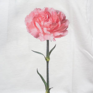 SIMONE ROCHA　 カーネーションプリントT-SHIRT / WHITE