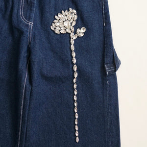 SIMONE ROCHA　フロントビジューペインターワイドデニム