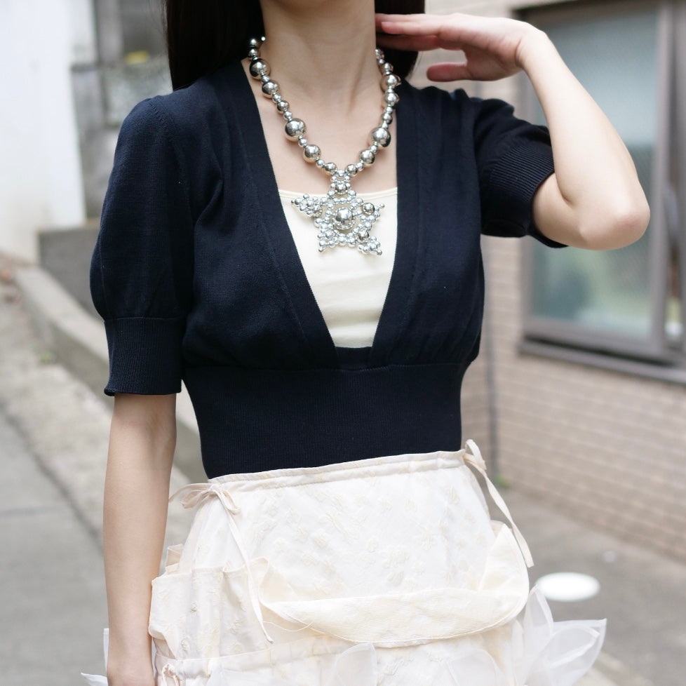 [OLD&VINTAGE]vivienne westwood red lavel 深Vニット