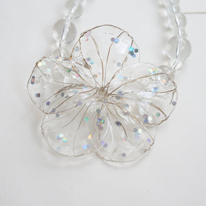 SUSAN FANG　RESIN FLOWER CHORKER / CLEAR