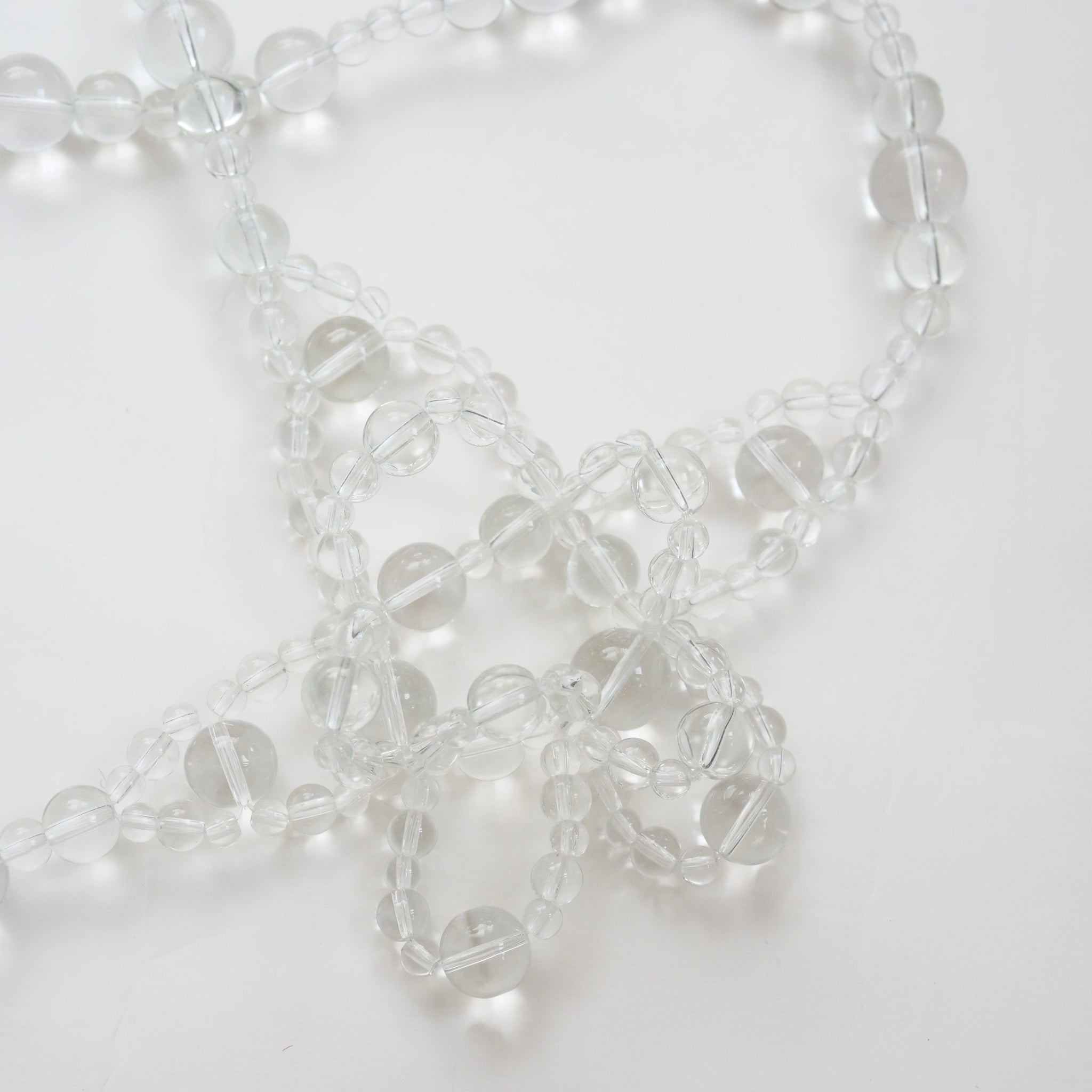 SUSAN FANG　GLASS BEAD-EMBELLISHED CROCHET BRA (CLEAR)