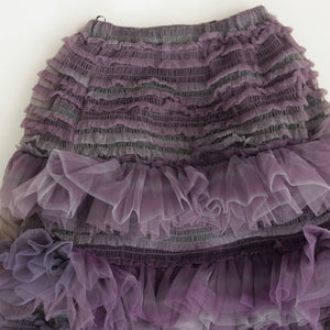 SUSAN FANG　ORGANZA SHIERED TULLE MIDI SKIRT