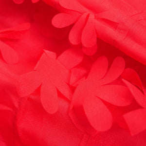 SUSAN FANG　BOW MIDI DRESS (RED)