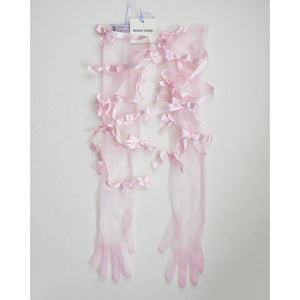 SUSAN FANG　RIBBON BOW GLOVES (PINK)