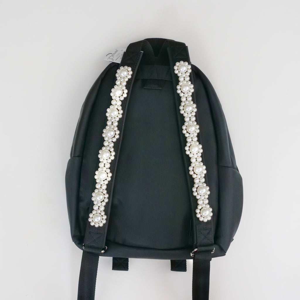 SIMONE ROCHA　BOW FRONT BACKPACK W/ EMB PEARL