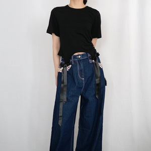 SIMONE ROCHA　 リボンカットソー BLACK