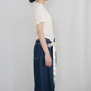 SIMONE ROCHA　 リボンカットソー IVORY