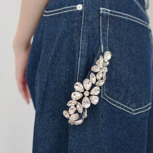 SIMONE ROCHA　ペインターバギーデニム / ビジュー1