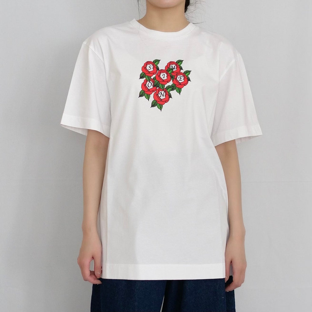 SIMONE ROCHA　 ローズロゴプリントT-SHIRT