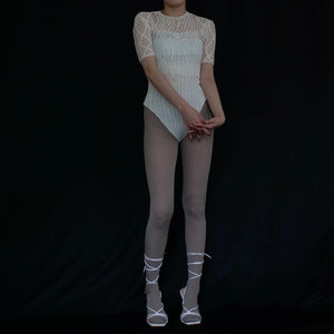 EUCHRONIA Wholegarment lace shorts