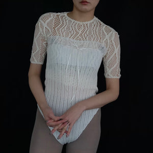 EUCHRONIA Wholegarment lace shorts