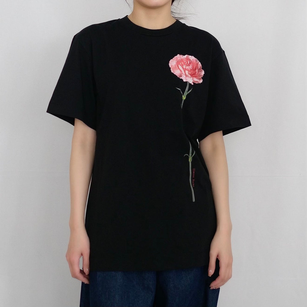 SIMONE ROCHA　 カーネーションプリントT-SHIRT / BLACK