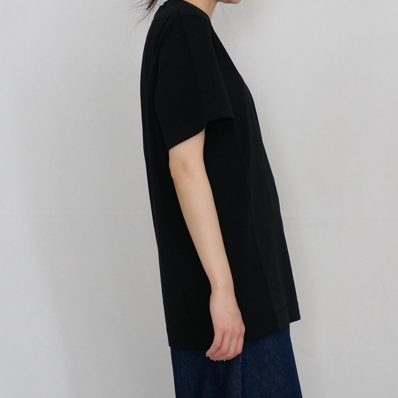 SIMONE ROCHA　 カーネーションプリントT-SHIRT / BLACK