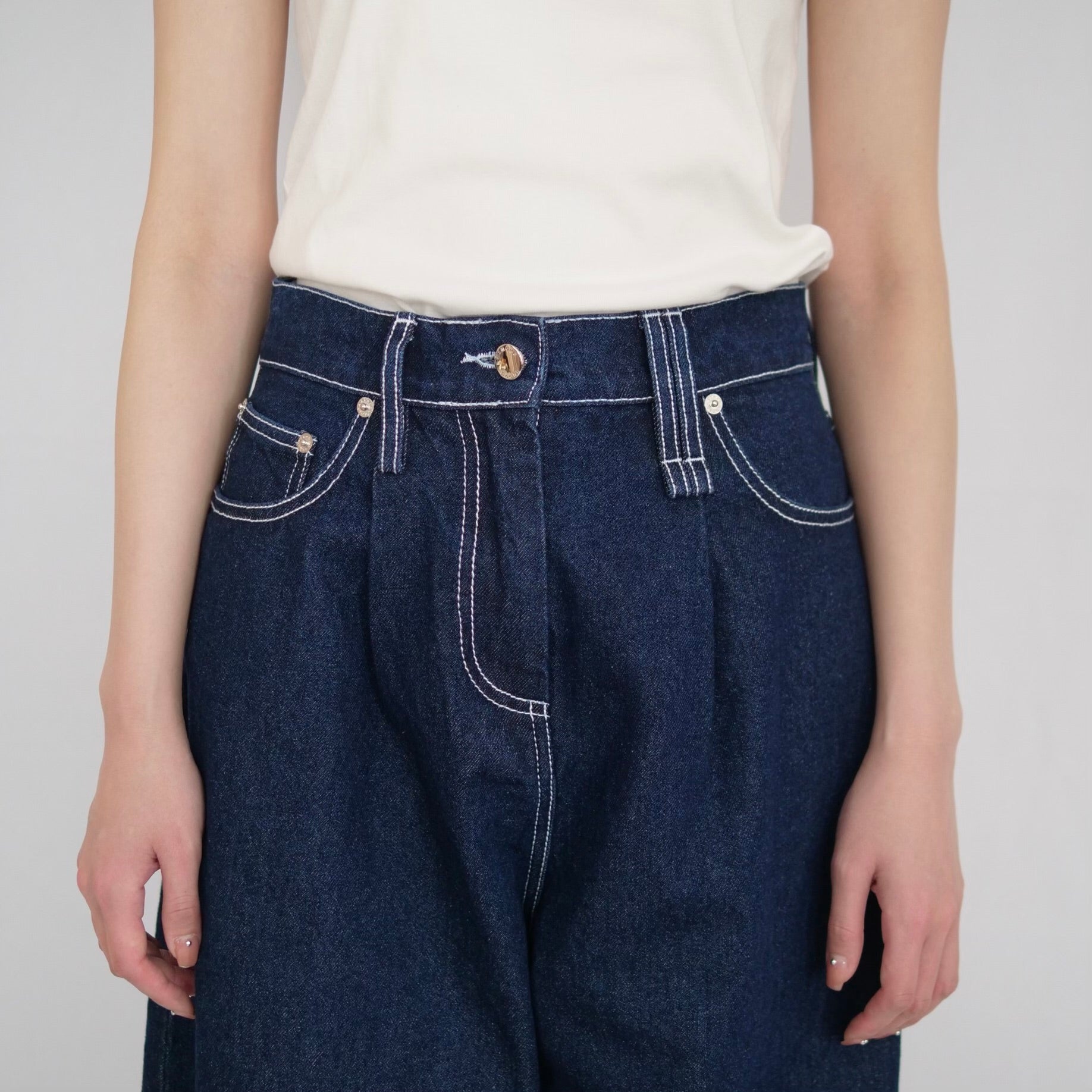 SIMONE ROCHA　ペインターバギーデニム