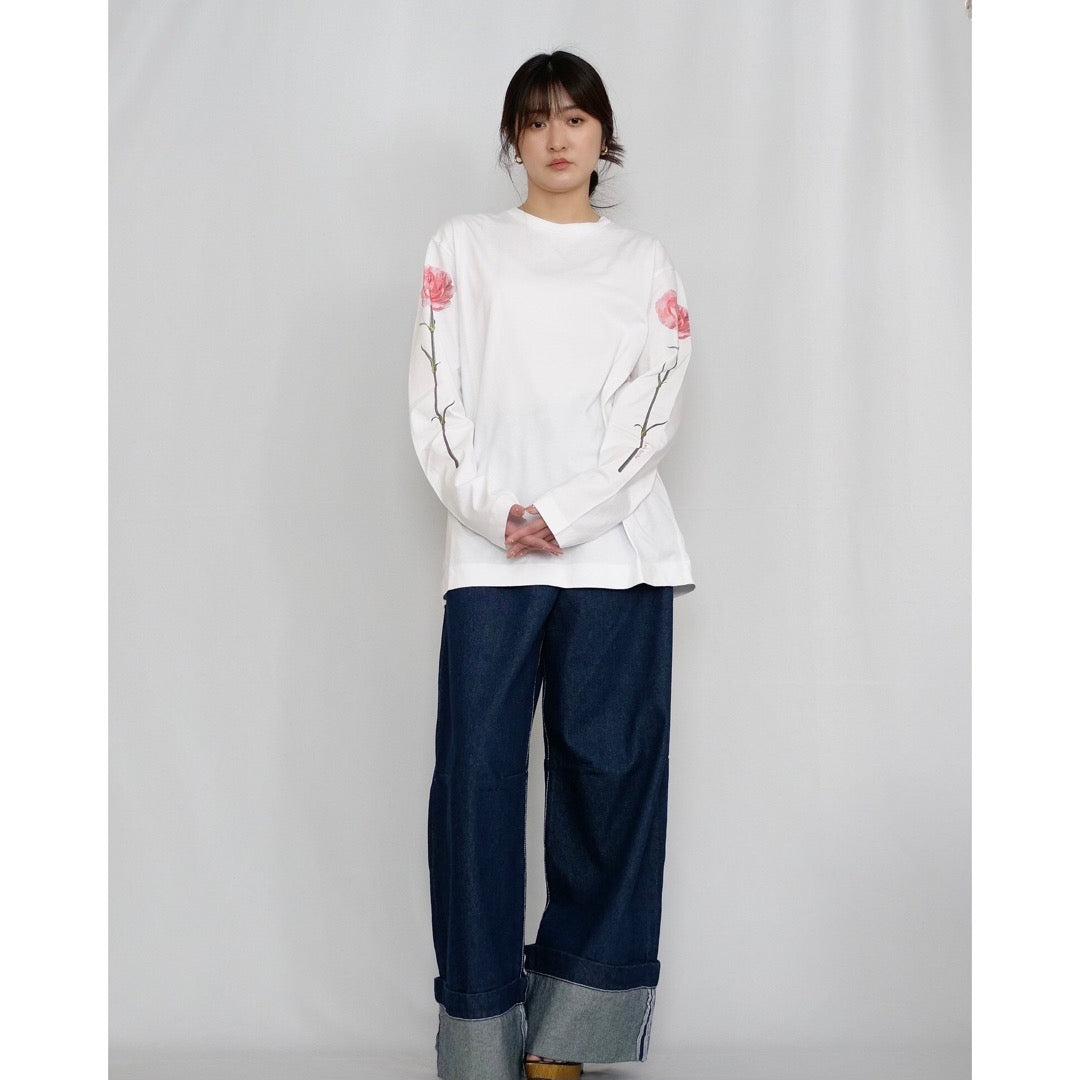 SIMONE ROCHA　 カーネーションプリント L/T-SHIRT