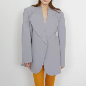 【SALE】NEU_IN 　HEART LAPEL OVERSIZED JACKET
