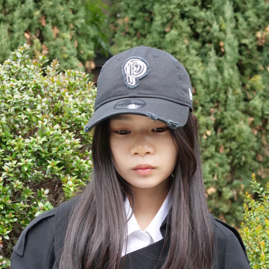 PERVERZE × NEW ERA Scrap Initial Cap / Black