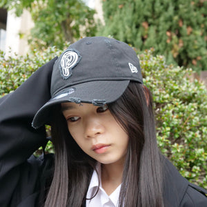 PERVERZE × NEW ERA Scrap Initial Cap / Black