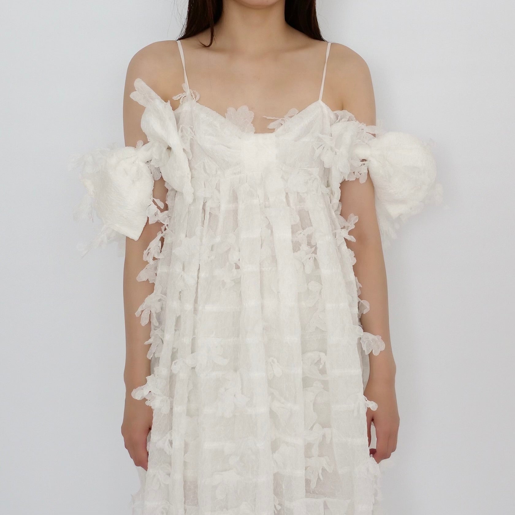 SUSAN FANG　BOW MAXI DRESS (WHITE)