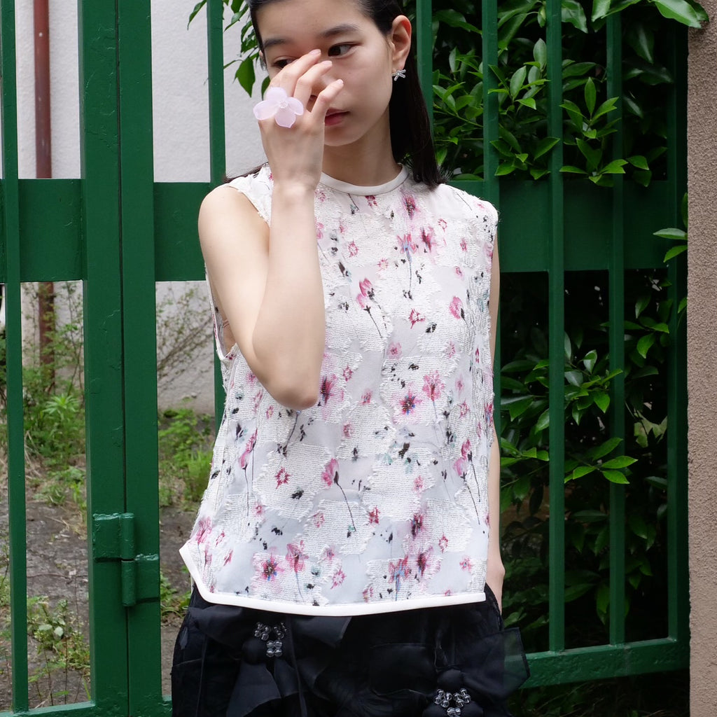 [OLD&VINTAGE]Mame Kurogouchi ノースリーブブラウス