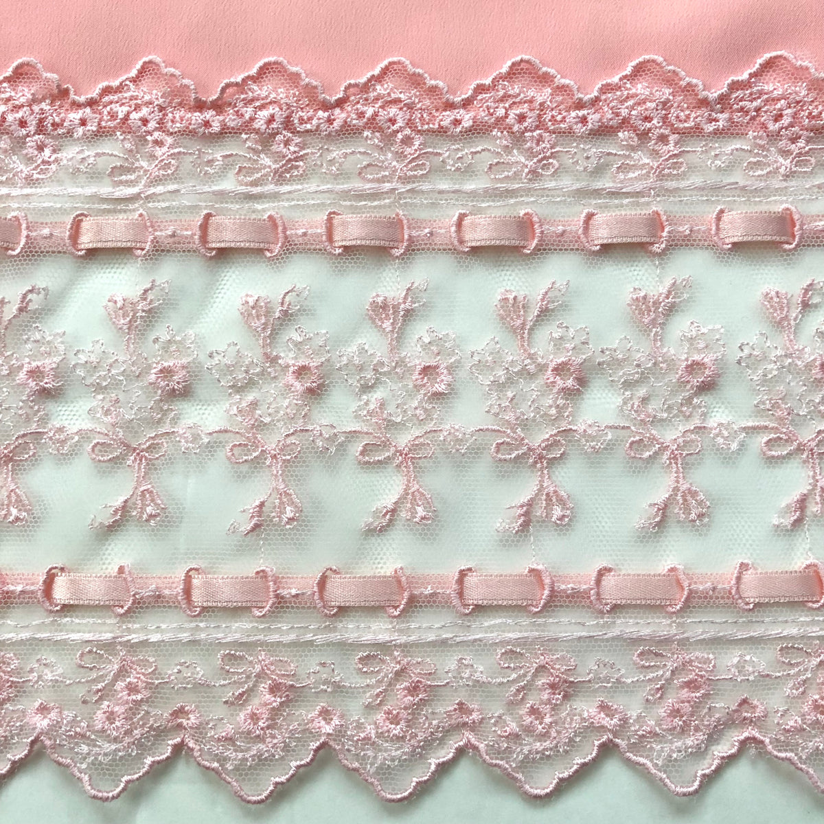 SIMONE ROCHA RIBBON TRIM EASY SKIRT / PEACH – dim at noon