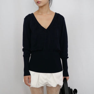 [OLD&VINTAGE] UNDERCOVER V/Nシルクリボン付きニット