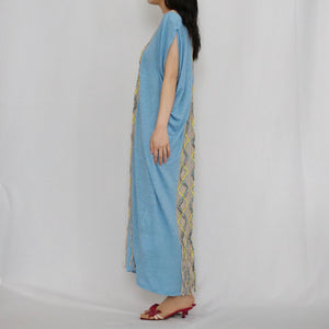 [OLD&VINTAGE] Mame Kurogouchi  Linen Torchon Lace Draped Dress