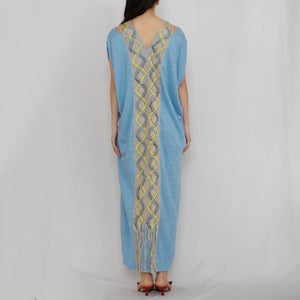 [OLD&VINTAGE] Mame Kurogouchi  Linen Torchon Lace Draped Dress