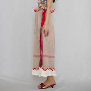 [OLD&VINTAGE] Mame Kurogouchi  CANDY PLEATS KNIT SKIRT(BEIGE)