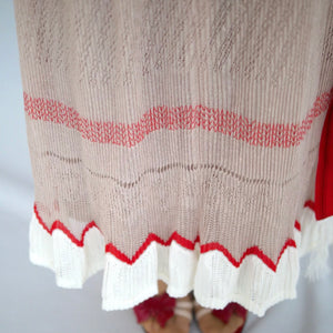 [OLD&VINTAGE] Mame Kurogouchi  CANDY PLEATS KNIT SKIRT(BEIGE)