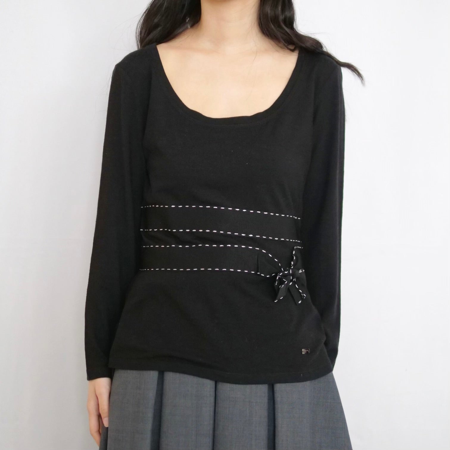 [OLD&VINTAGE] PAULE KA  リボンカットソー