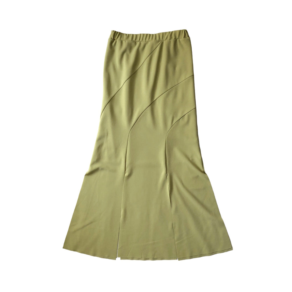 LEINWANDE  Twisted Slit Skirt / Yellow