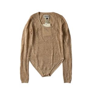 HAENGNAE KISHIMEN LACE LEOTARD / Beige