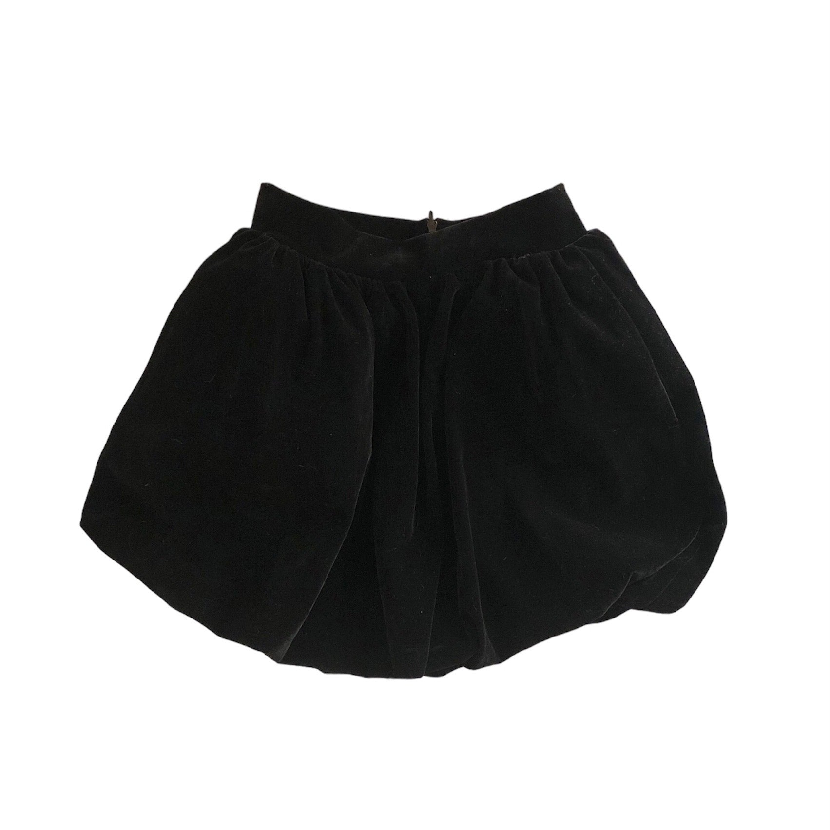 MADROMY VELOR MINI BALLOON SKIRT